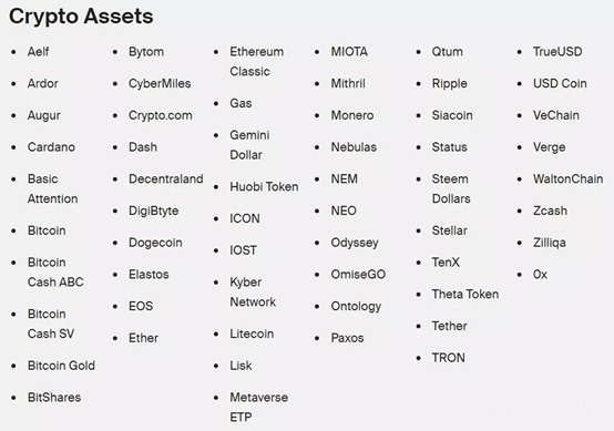 纽交所母公司ICE官网收录了58种数字货币，距加密
